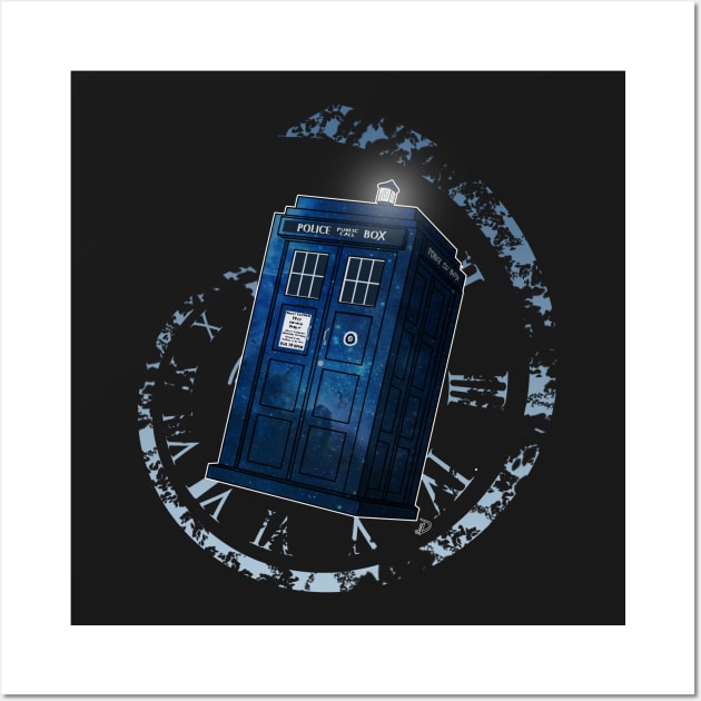 The Tardis Wall Art by Domadraghi